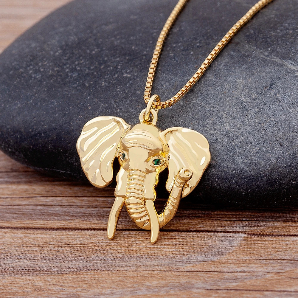 Collier Grosse Tête d'Éléphant homme