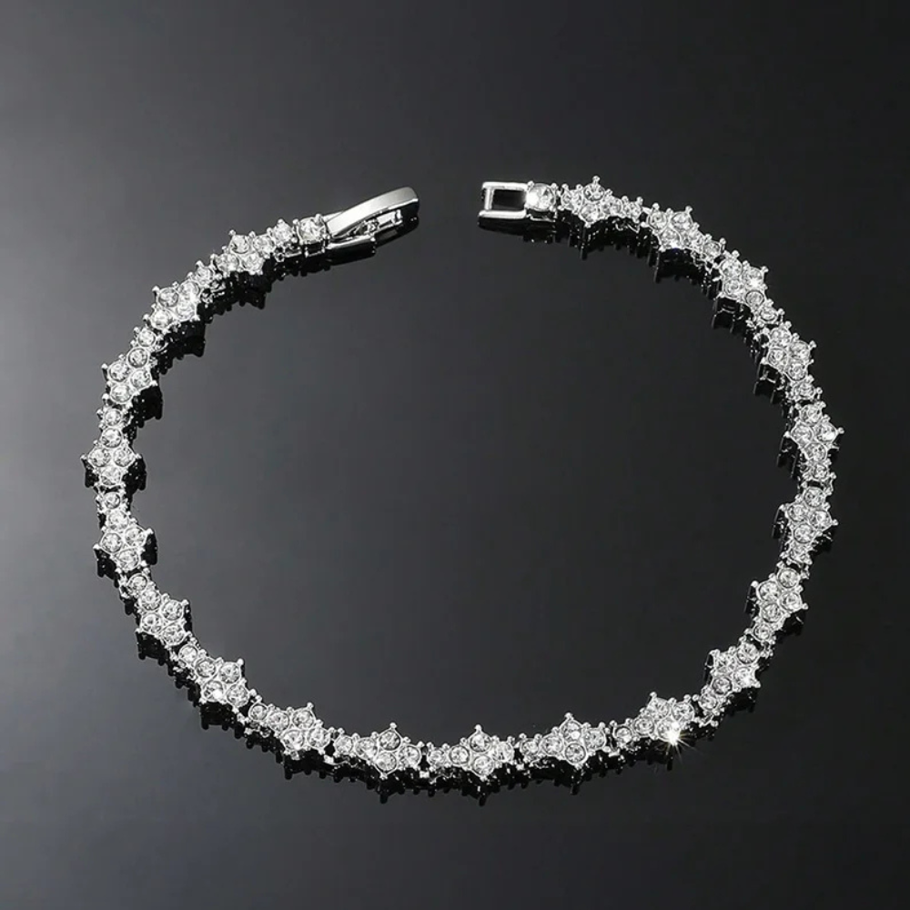 Bracelet Petites Fleurs strass