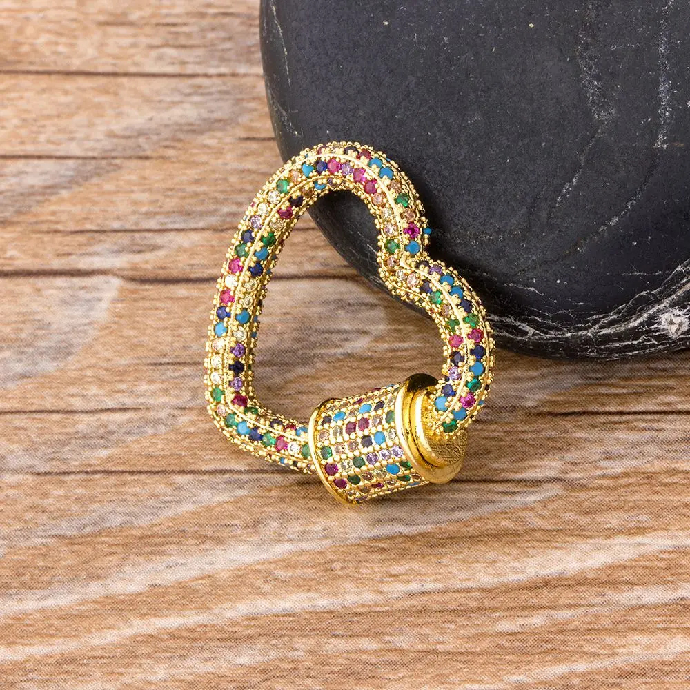 Collier Coeur Doré Strass Couleur acier