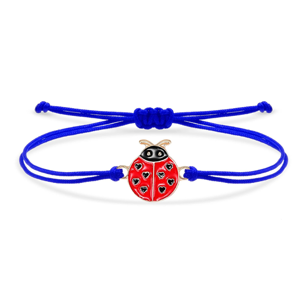 Bracelet Coccinelle Tissu bleu