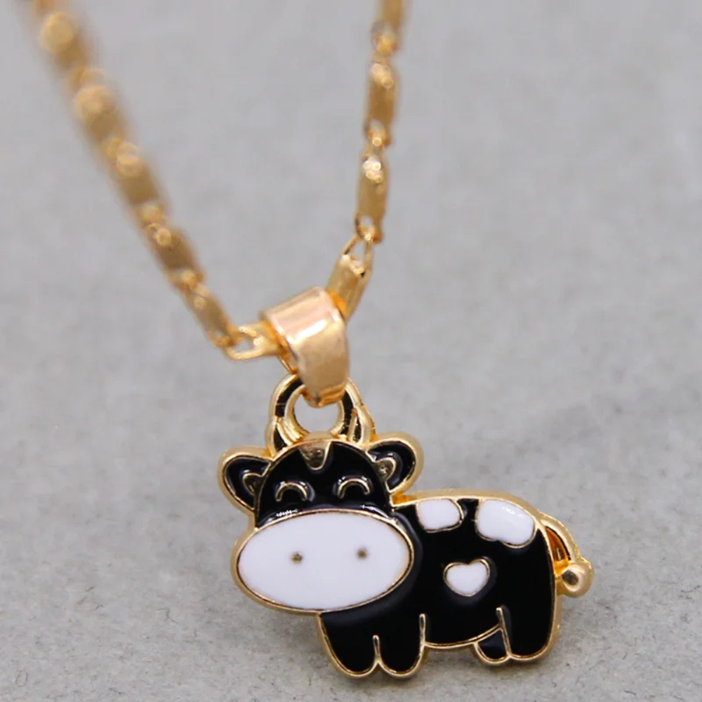 Collier Vache Noire or