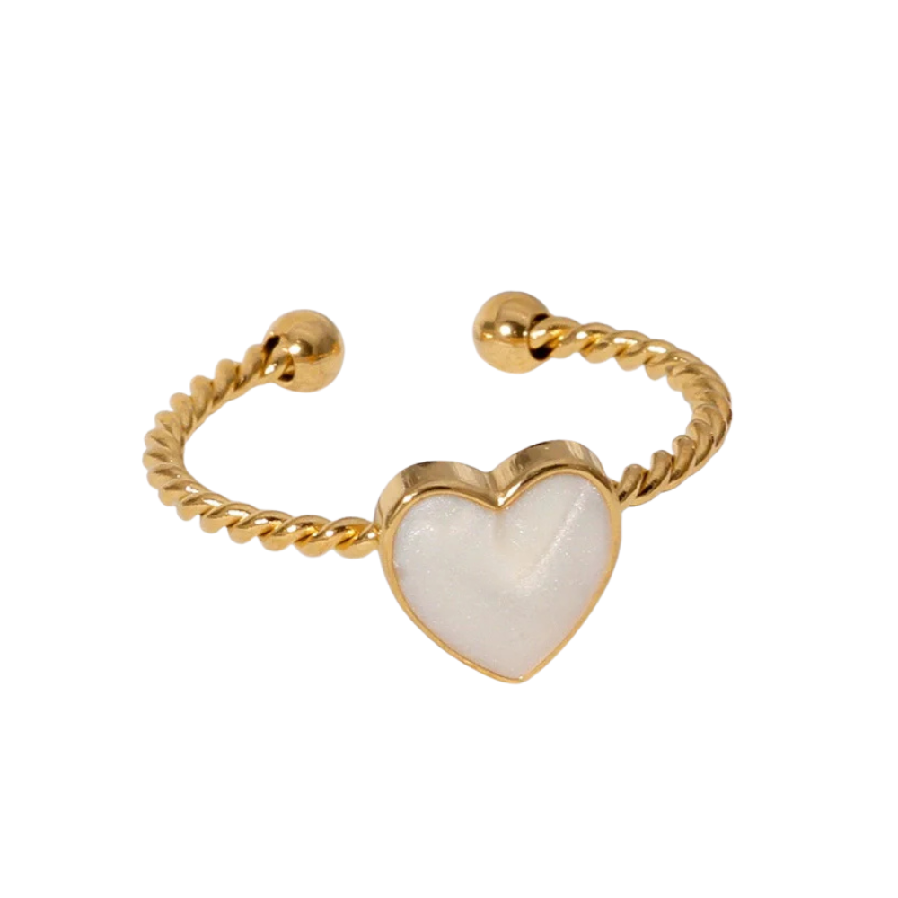 Bague Coeur Torsadé