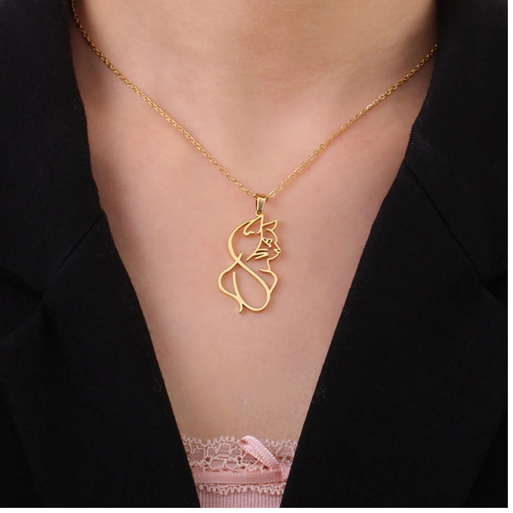 Collier Chat Artistique femme