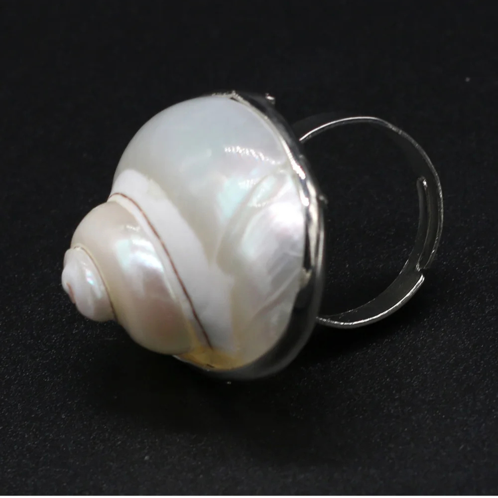 Bague Escargot Blanc argent