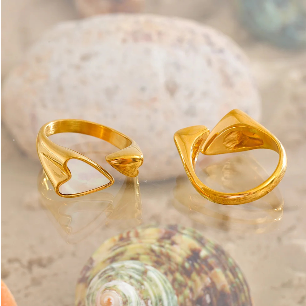 Bague Coeur Nacré femme