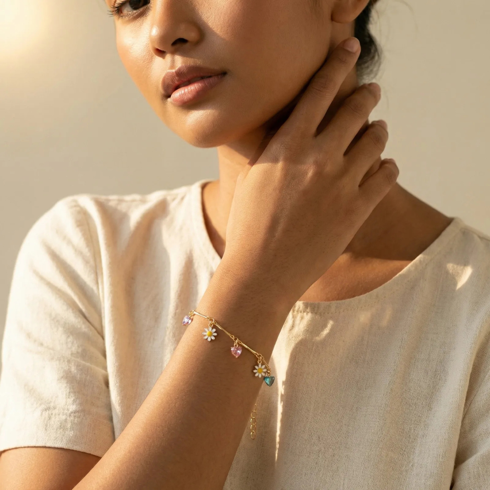 Bracelet Fleur breloque