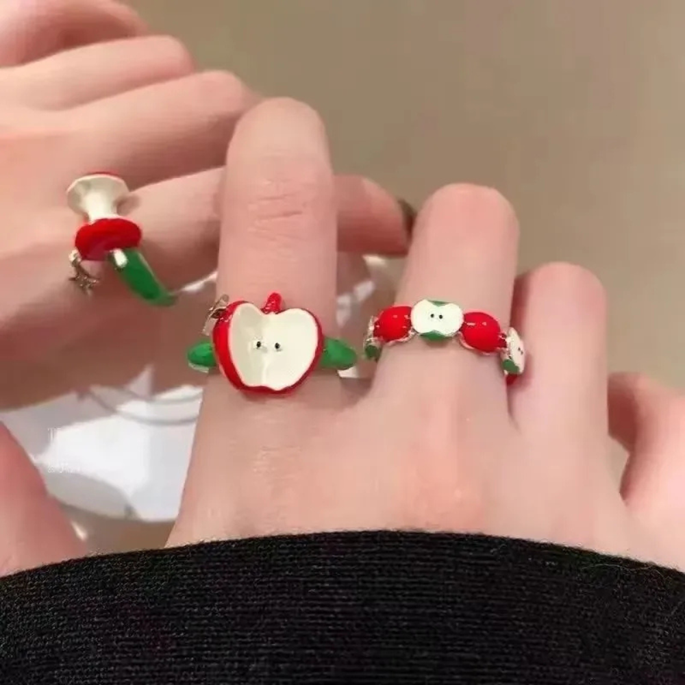 Bague Pomme acier