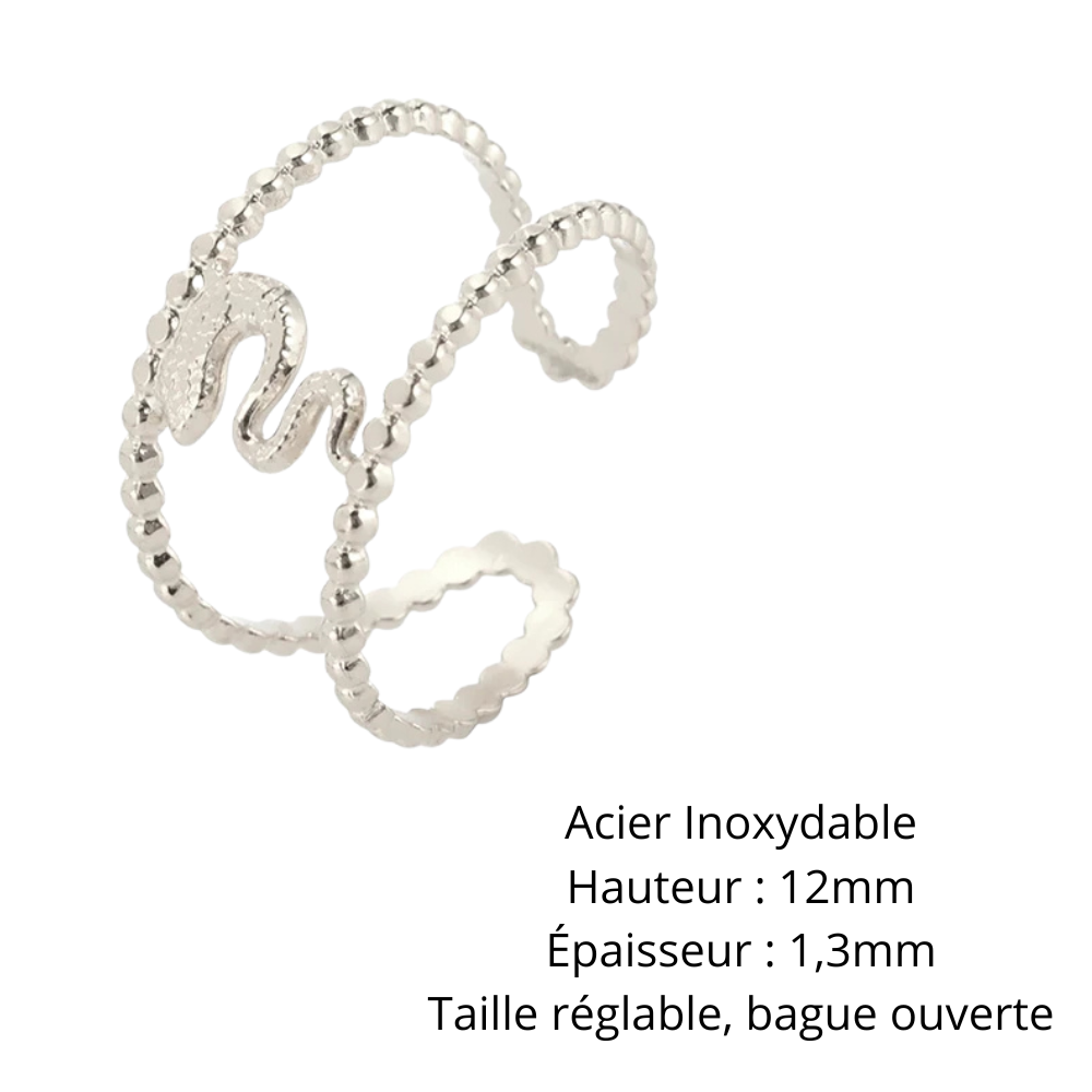 Bague Serpent Fine Dorée femme
