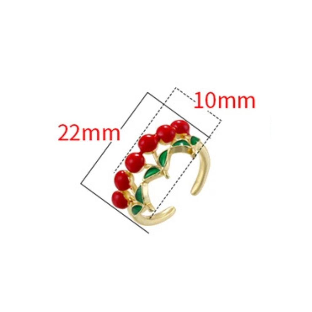 Bague Trois Cerises or