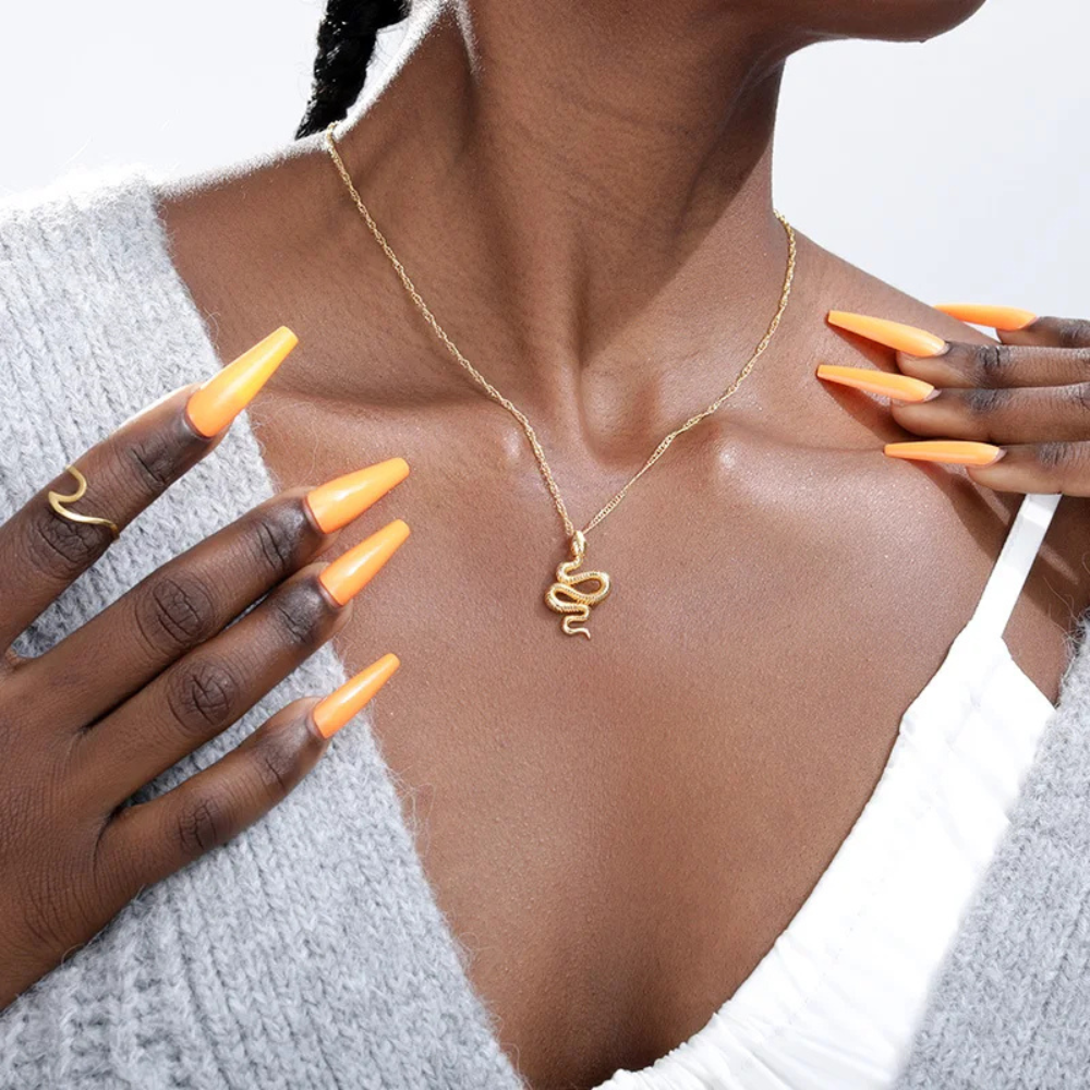Collier Serpent Or femme