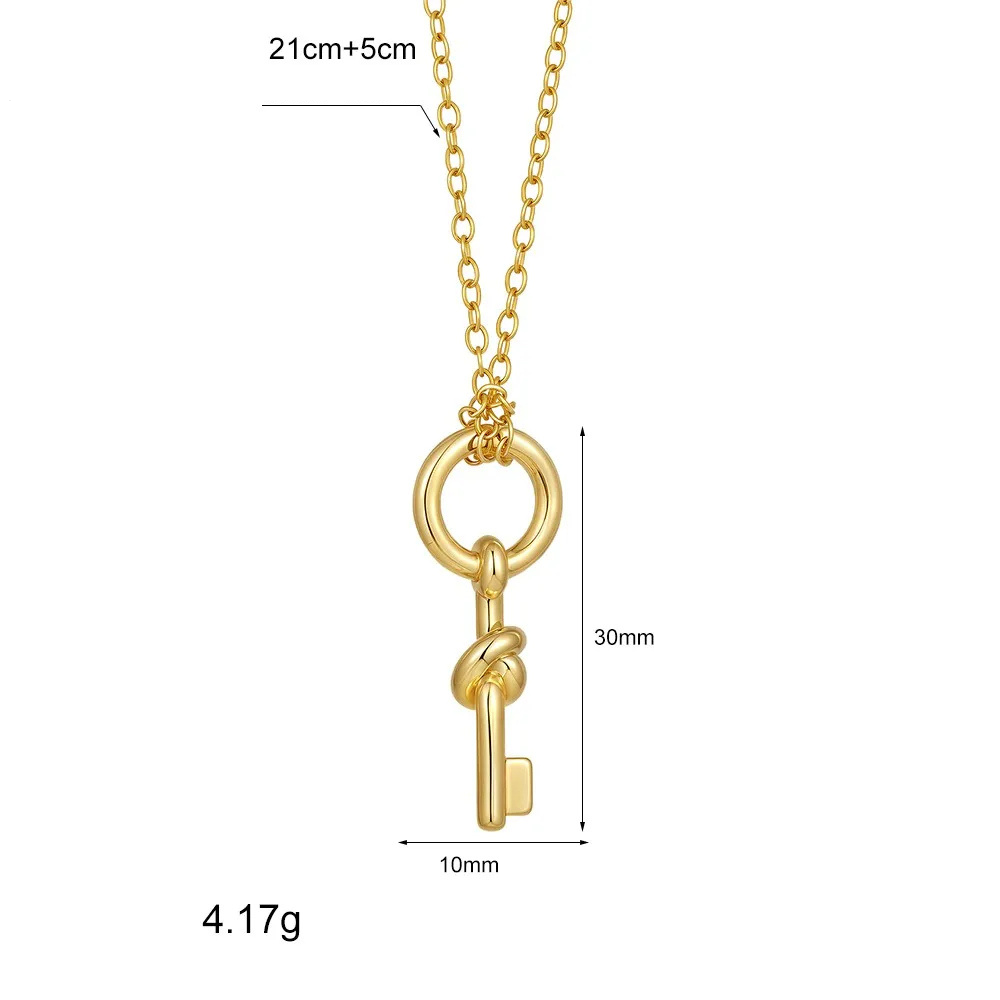 Collier Clé Nœud femme