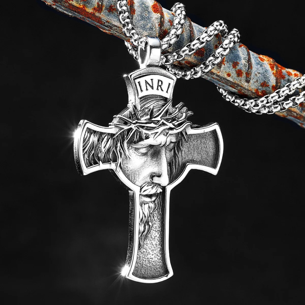 Collier Croix Visage Jésus