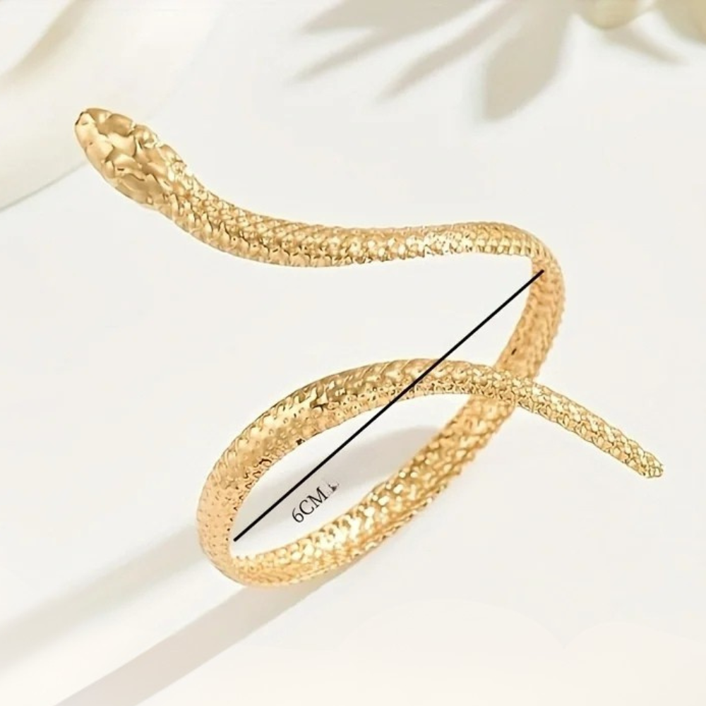 Bracelet Avant-Bras Serpent Doré femme