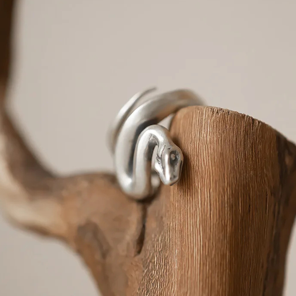 Bague Serpent Acier reglable