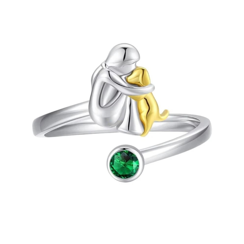 Bague Chien et femme