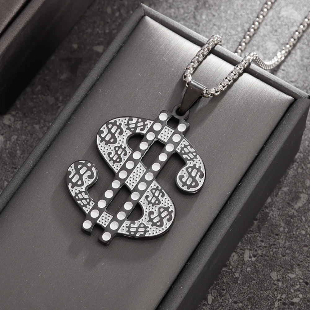 Collier Dollar Stylé argent