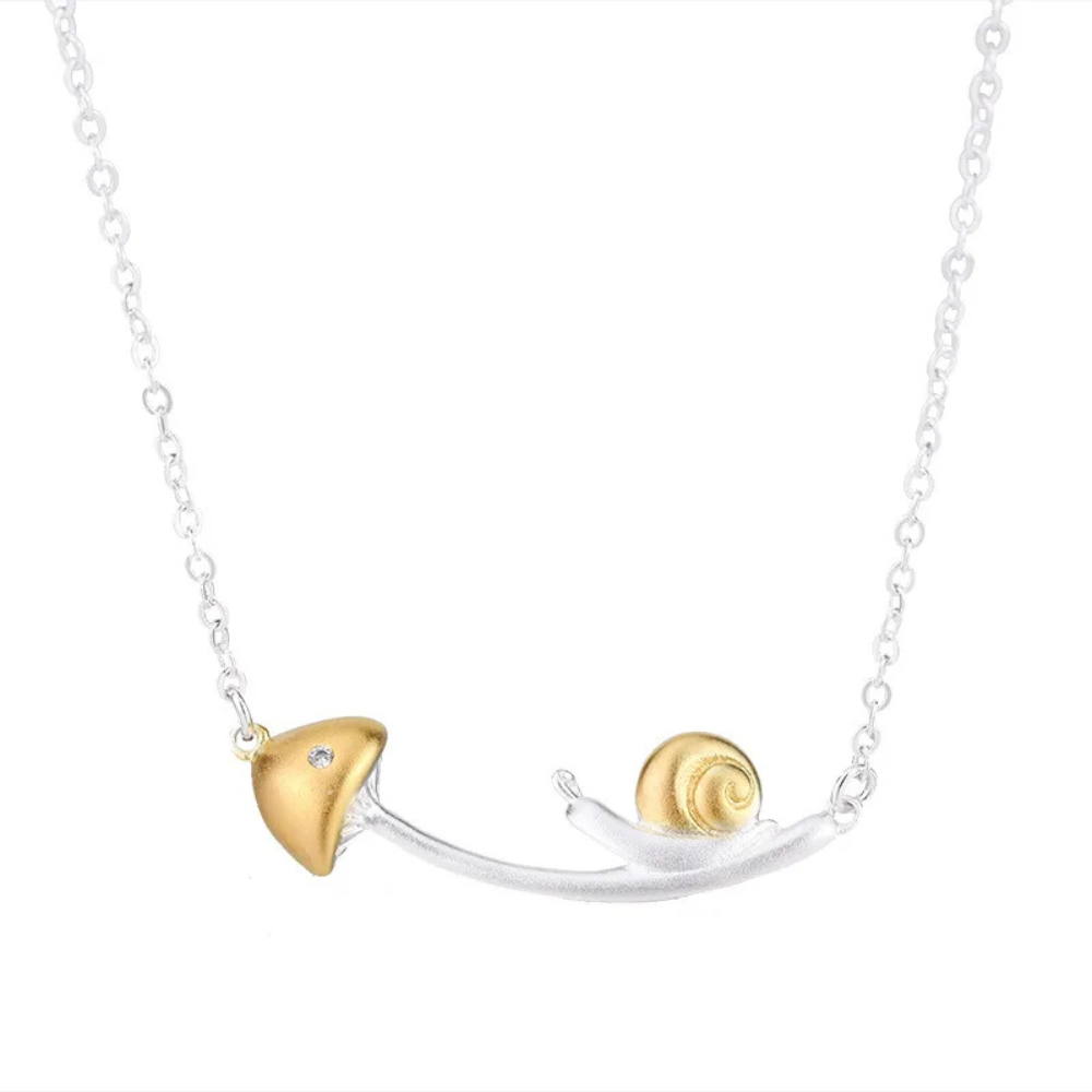 Collier Escargot sur Champignon