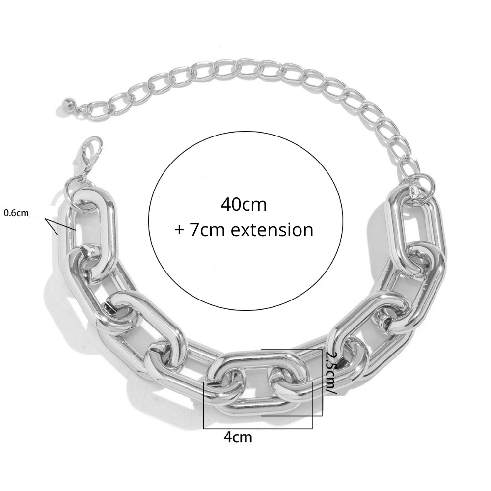 Collier Grosse Maille Argent chaine