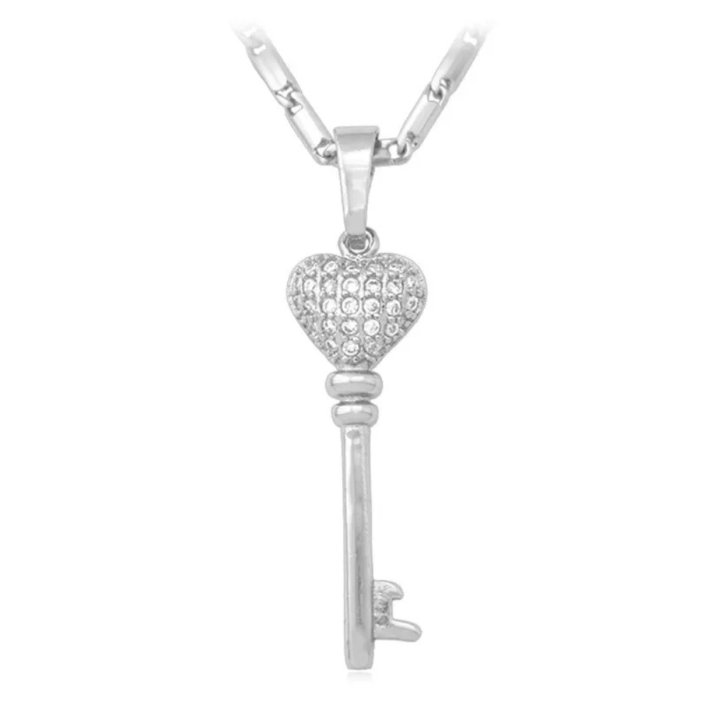 Collier Clé Luxe argent