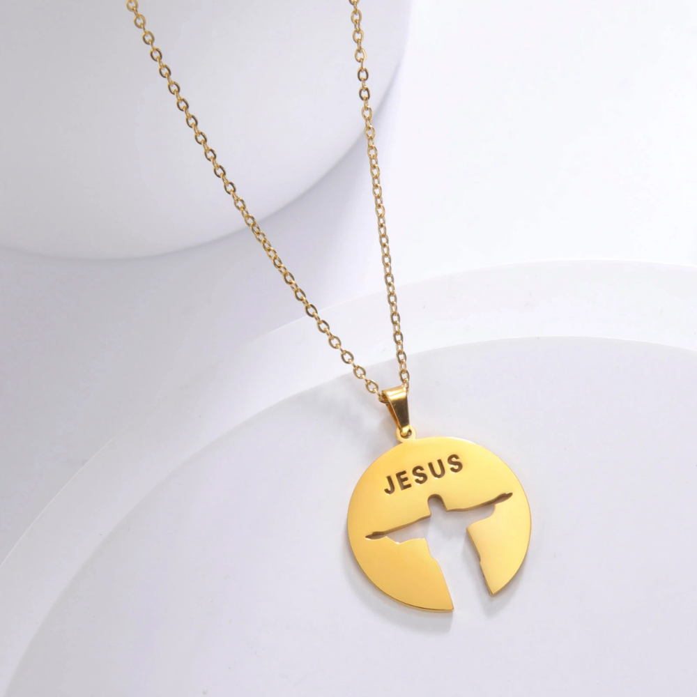 Collier Jésus Rio doré