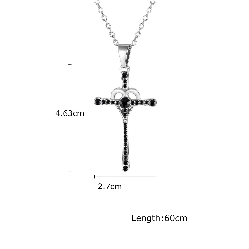 Collier Croix Acier Homme acier
