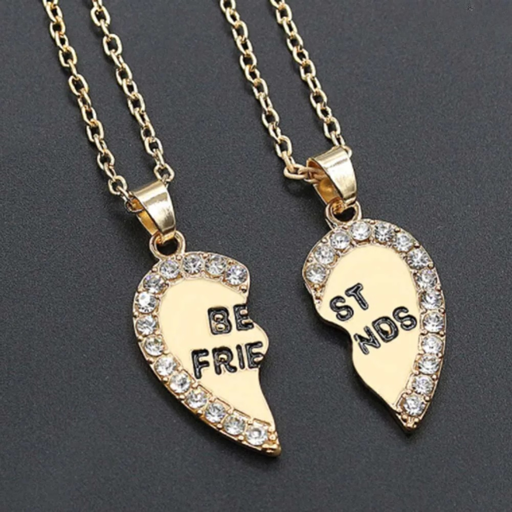 Collier Best Friends Cœur or