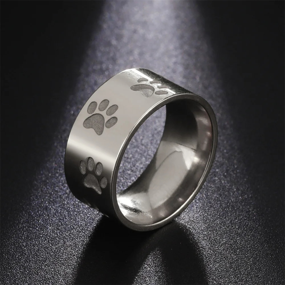 Bague Patte de Chien Homme argenté