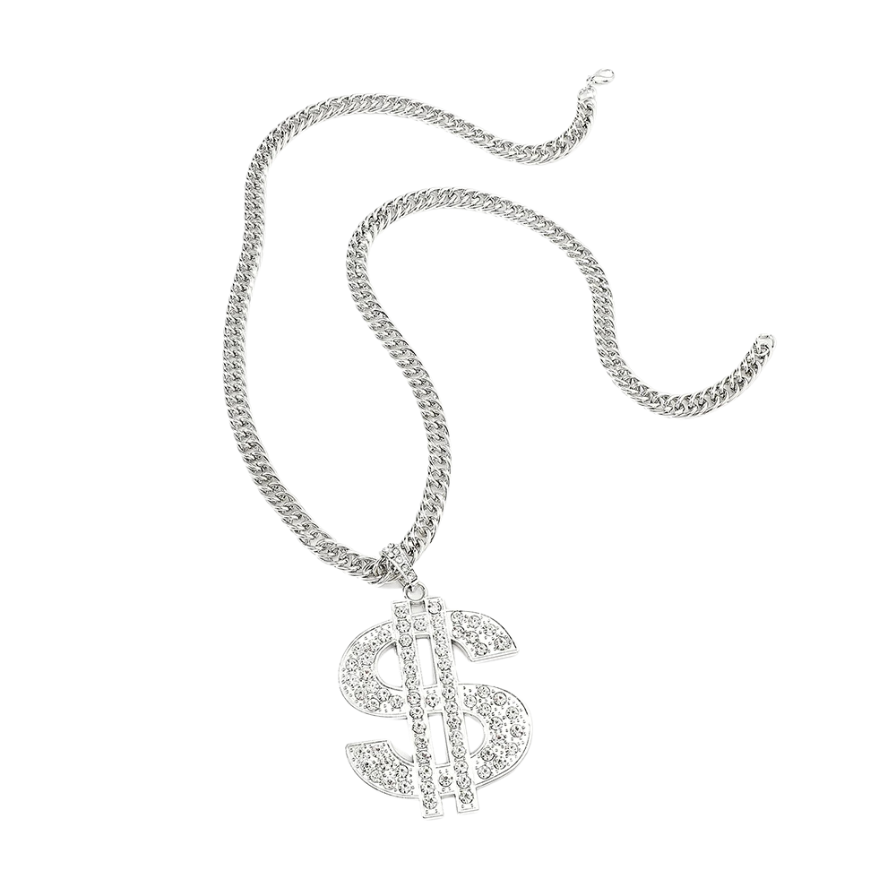 Collier Dollar Acier homme