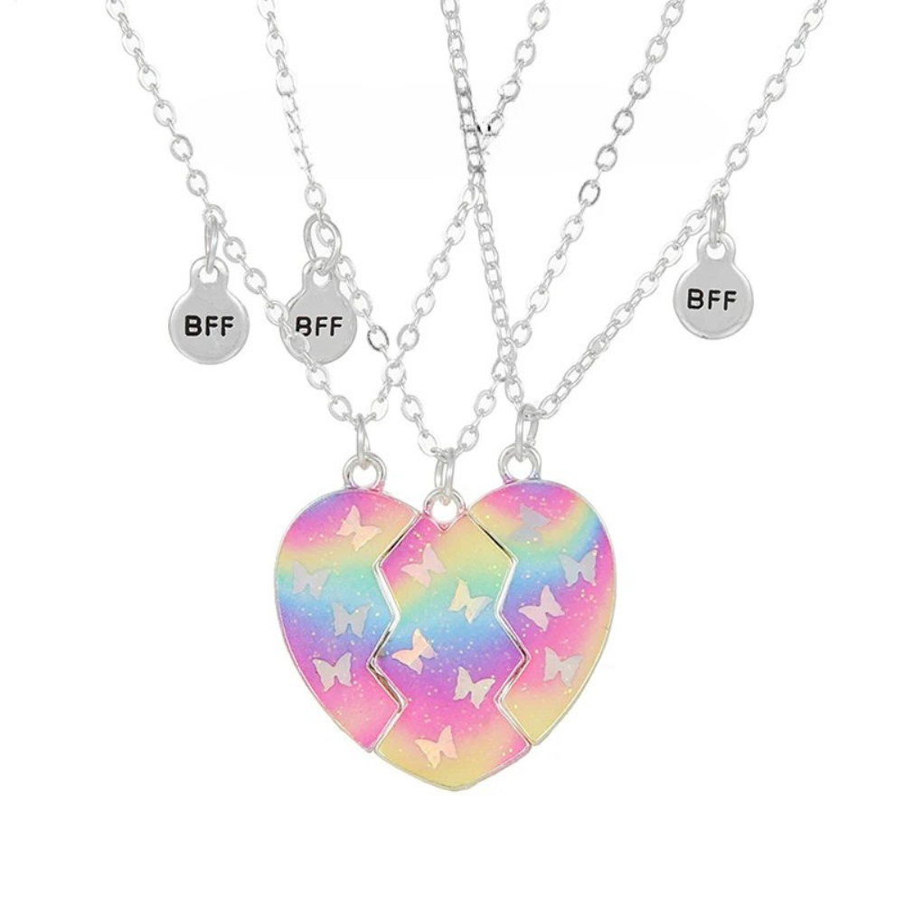 Collier BFF Coeur en Trois