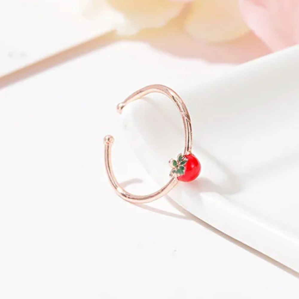 Bague Fraise Or Rose