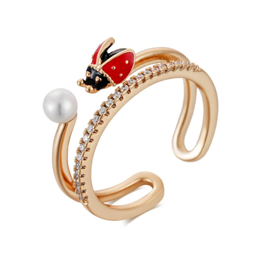 Bague Coccinelle Perle