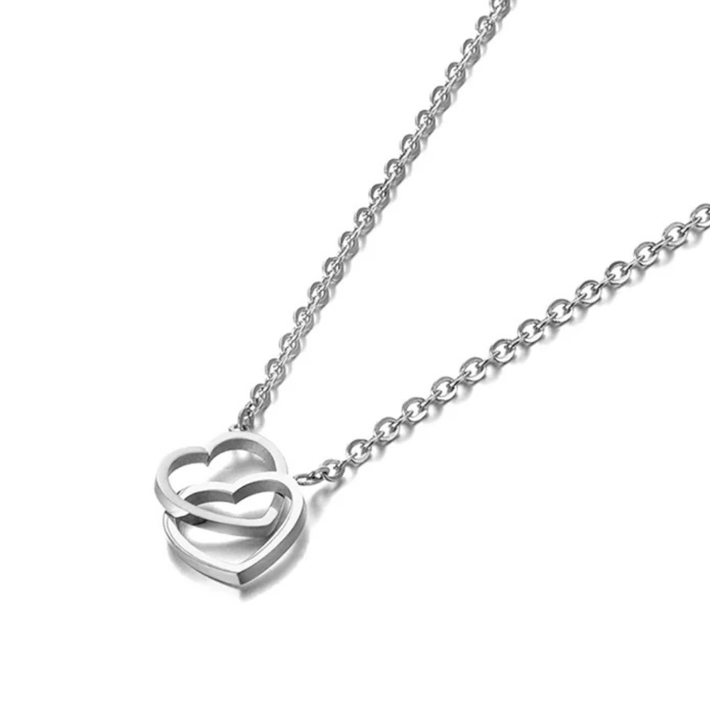 Collier Deux Coeurs femme