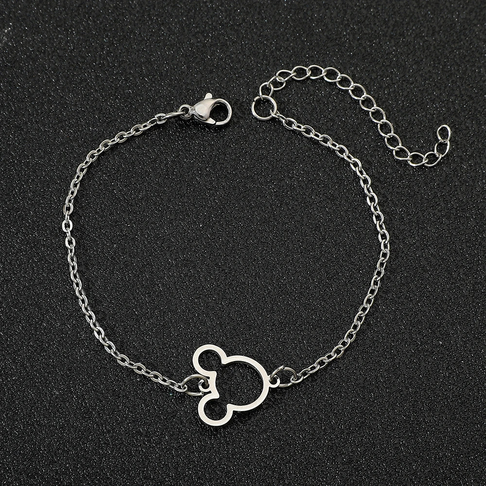 Bracelet Mickey argent