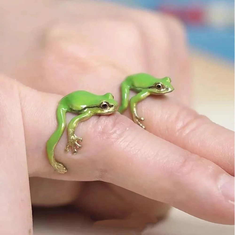 Bague Grenouille ceramique