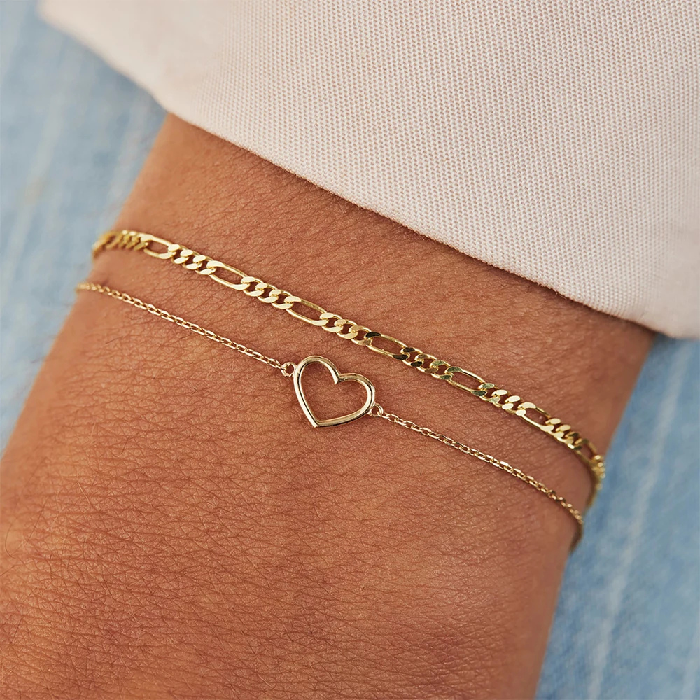 Bracelet Cœur Fin femme