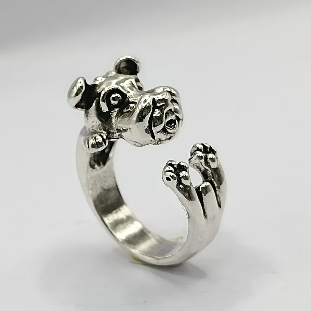 Bague Chien Terrier argent