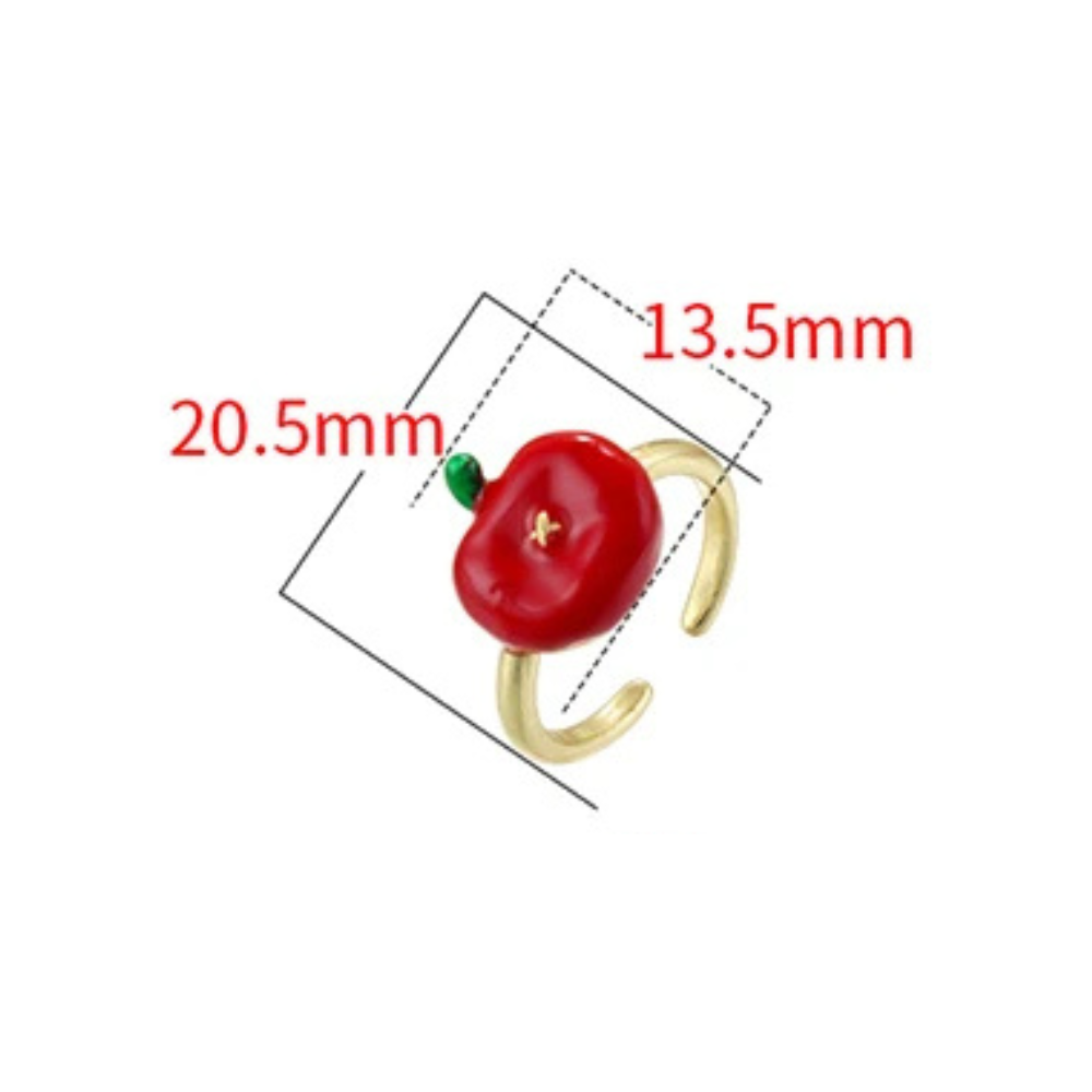 Bague Pomme Femme dorée