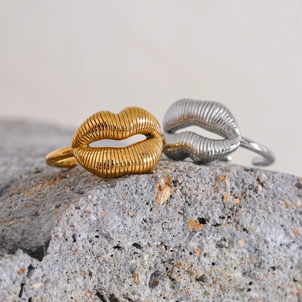 Bague Grosse Bouche argenté