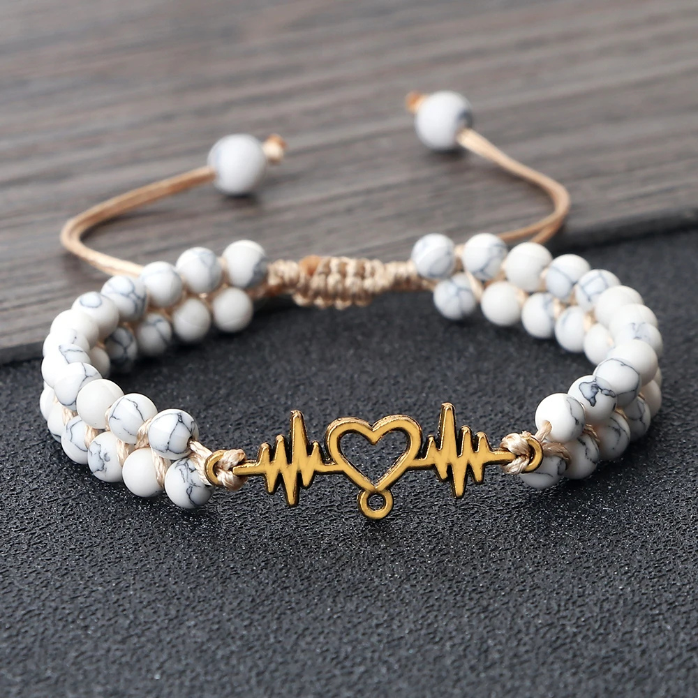 Bracelet Ondes Coeur femme