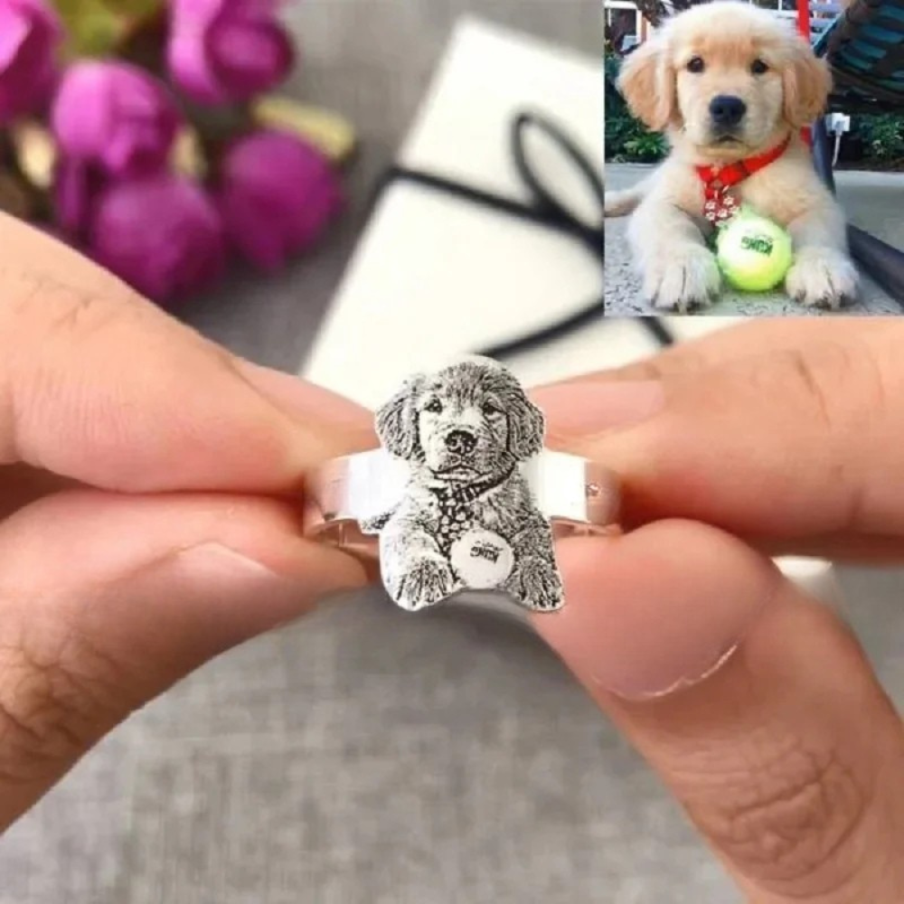 Bague Chien Personnalisable