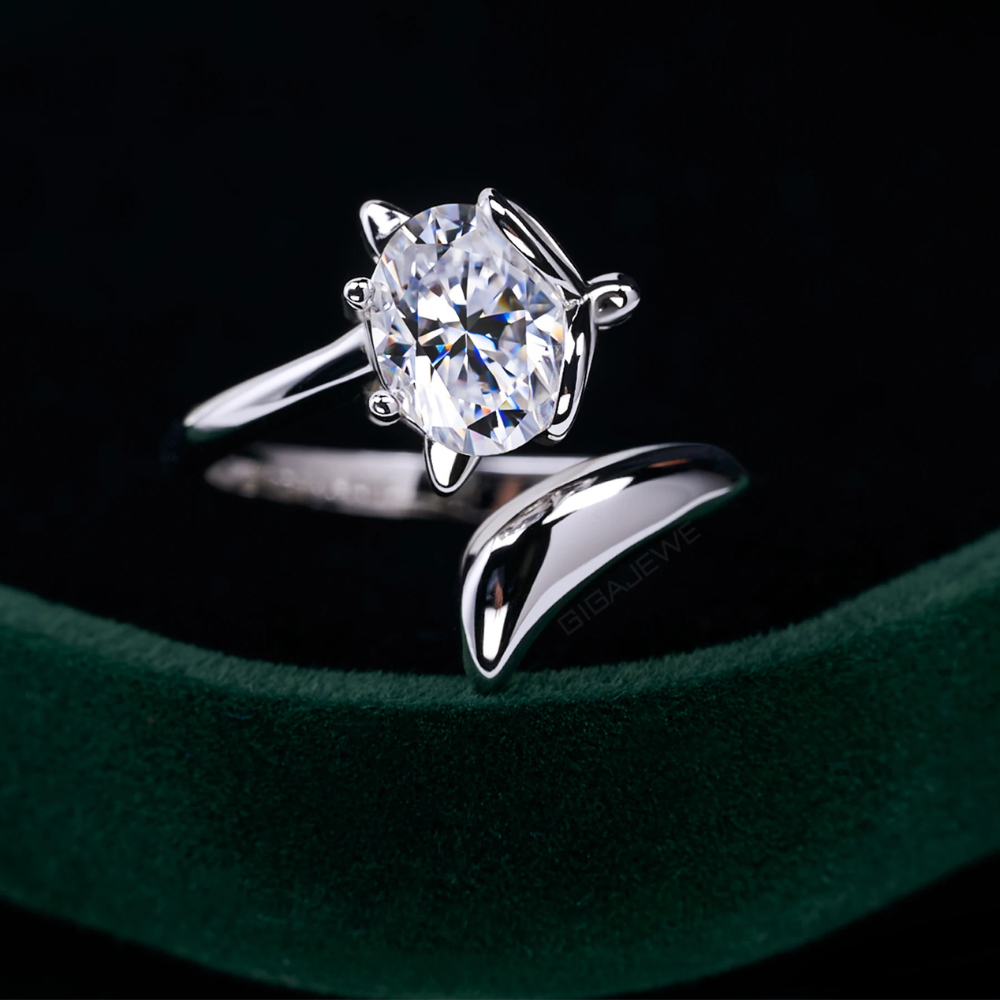Bague solitaire Queue argent