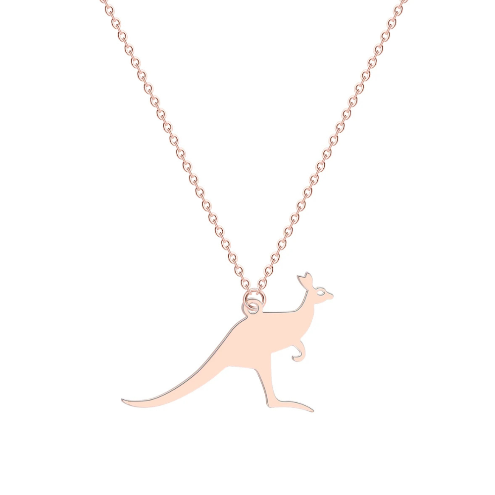 Collier Kangourou rose