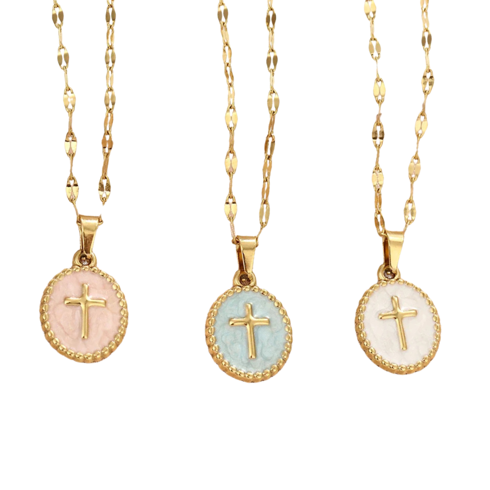 Collier Médaillon Croix