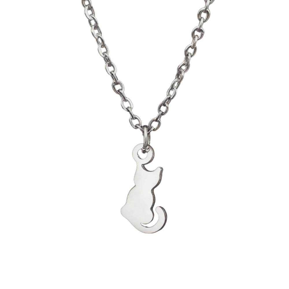 Collier Pendentif Petit Chat argent