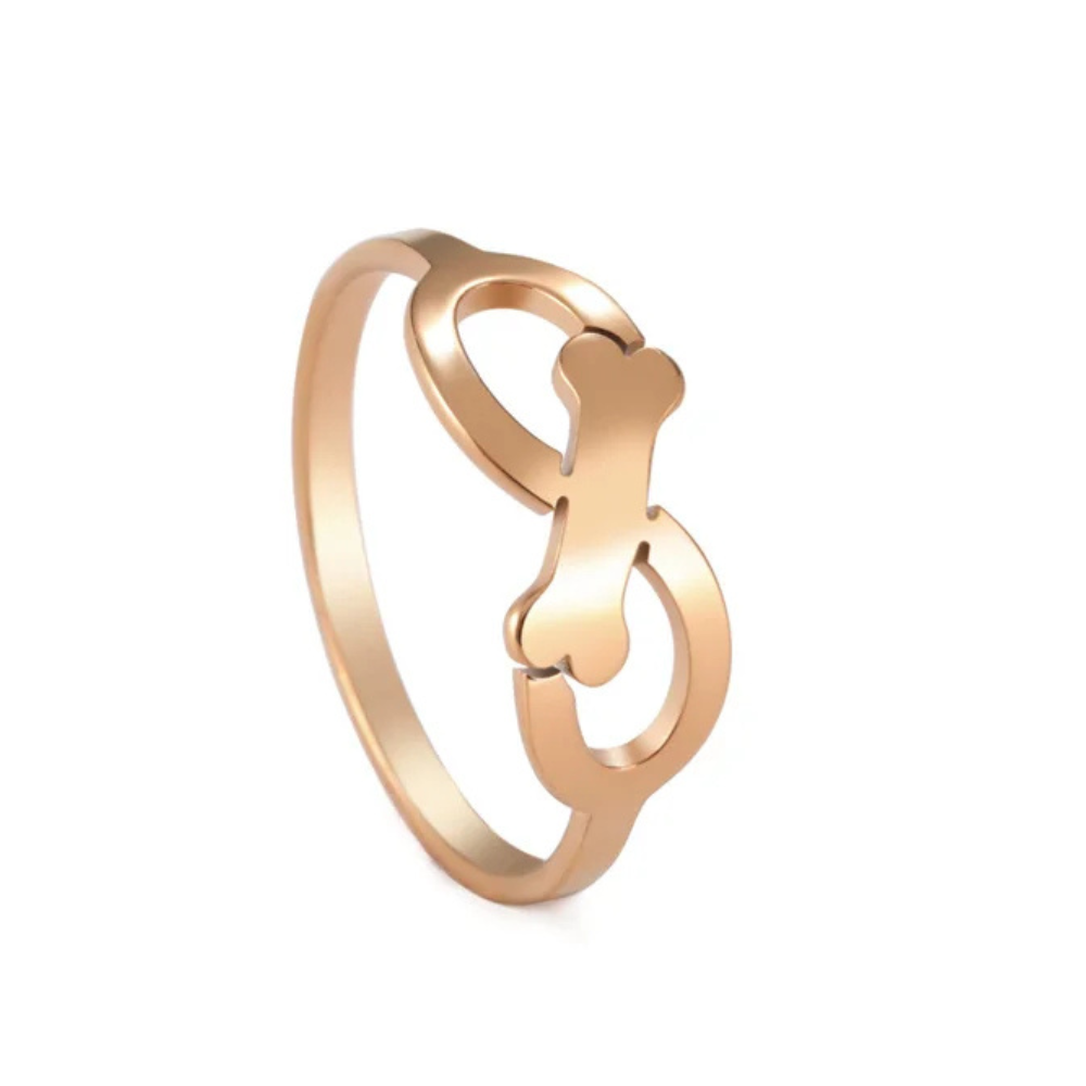Bague Os et Infini rose