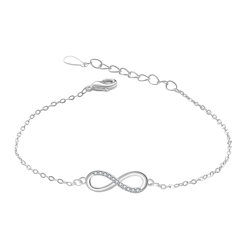 Bracelet Infini Simple argent
