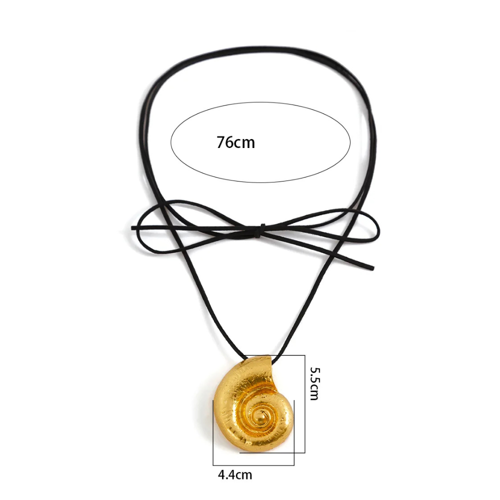 Collier escargot Corde femme