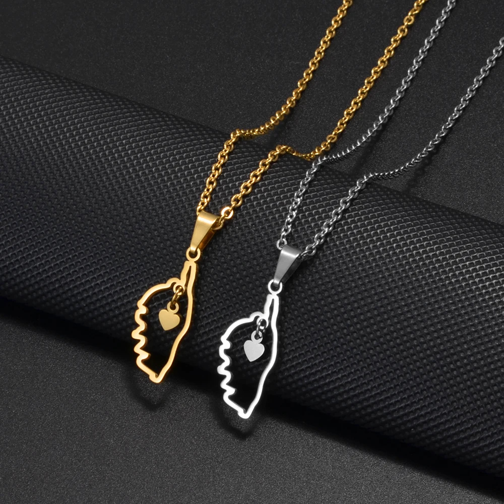 Collier Corse Femme acier inoxydable