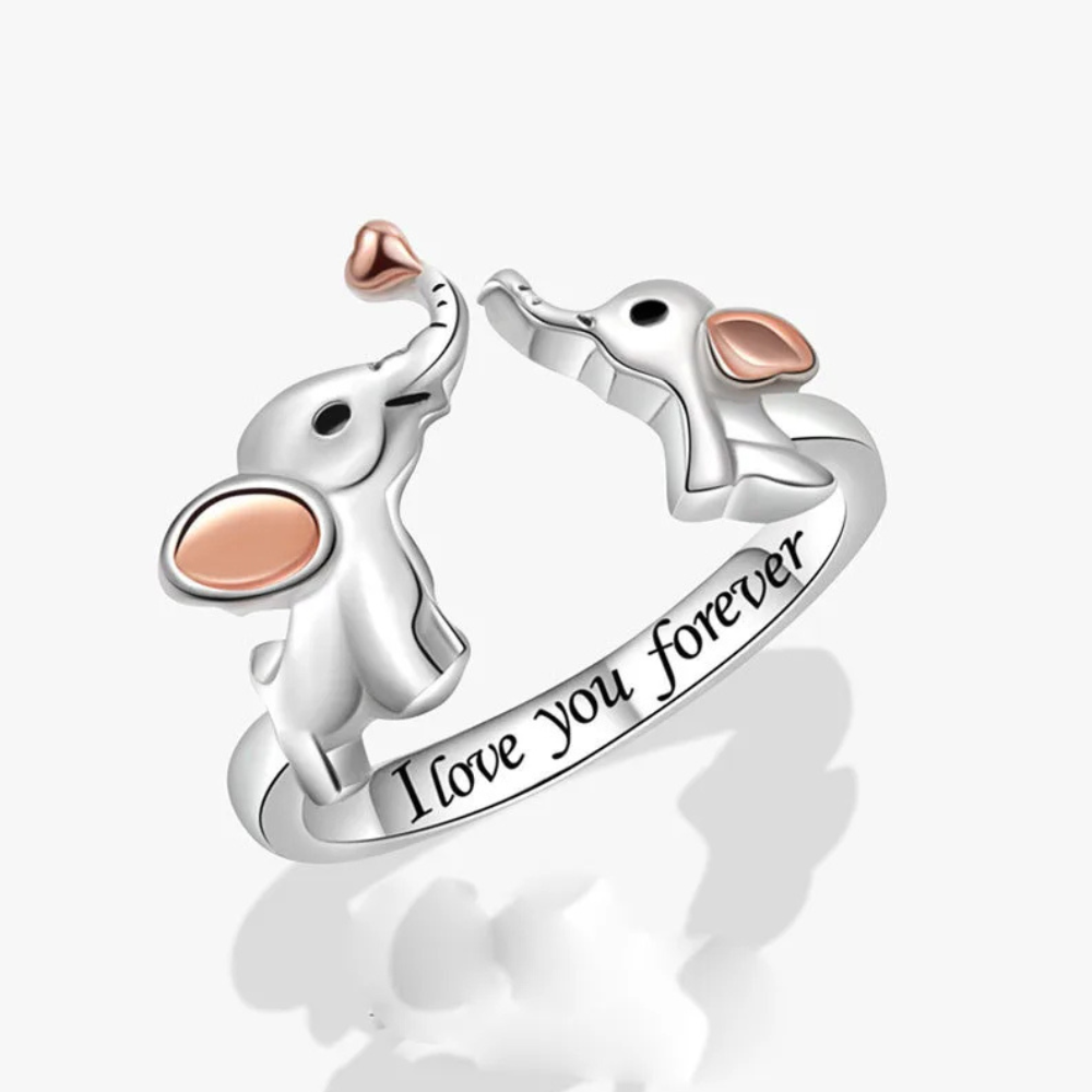Bague Éléphant I Love You femme