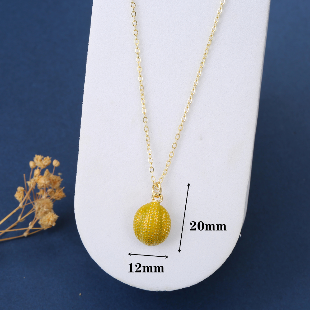 Collier Melon Jaune femme